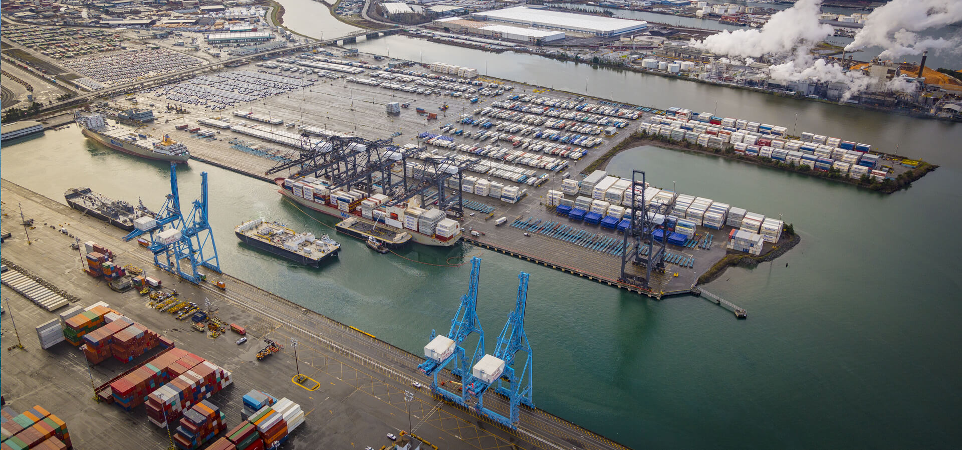 Matson containership at Tacoma terminal